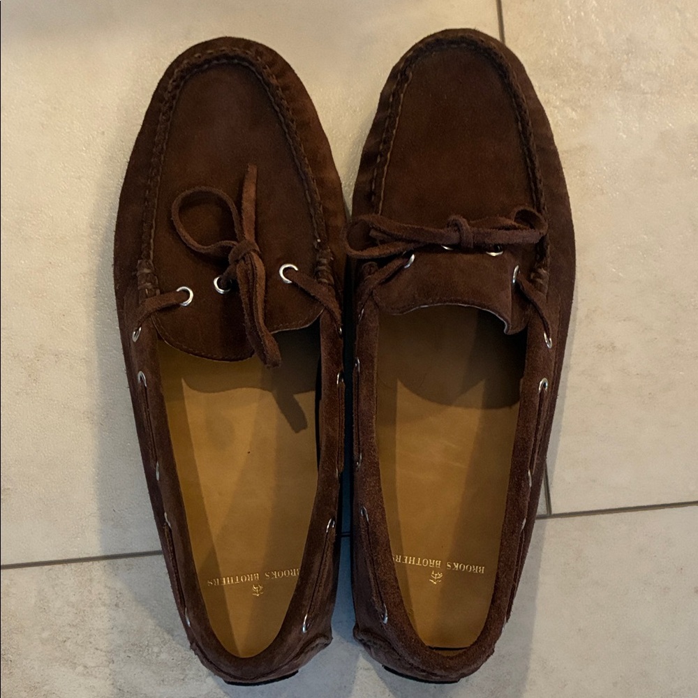 Brooks Brothers Dark Brown Suede Loafers